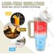 thumbnail image 2 of Vaso de 40 oz con asa y pajita, vasos térmicos con tapa y pajitas, vaso H2.0 reutilizable al vacío, material mate, taza de viaje de acero inoxidable, botella de agua, taza - Dune, 2 of 5