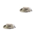 thumbnail image 4 of Guardurnaity Sombrero de pescador para mujer, gorra de ala ancha ajustable para acampar, sombreros de cubo, decoración Caqui 2Conjunto, 4 of 6