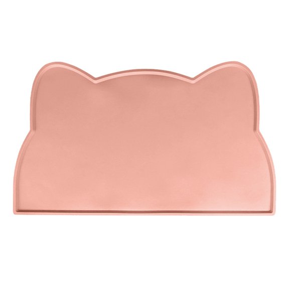 Pet Feeding Mat Silicone NonSlip Waterproof Head Shape Feeding Mats Prevent Splashing and Slipping