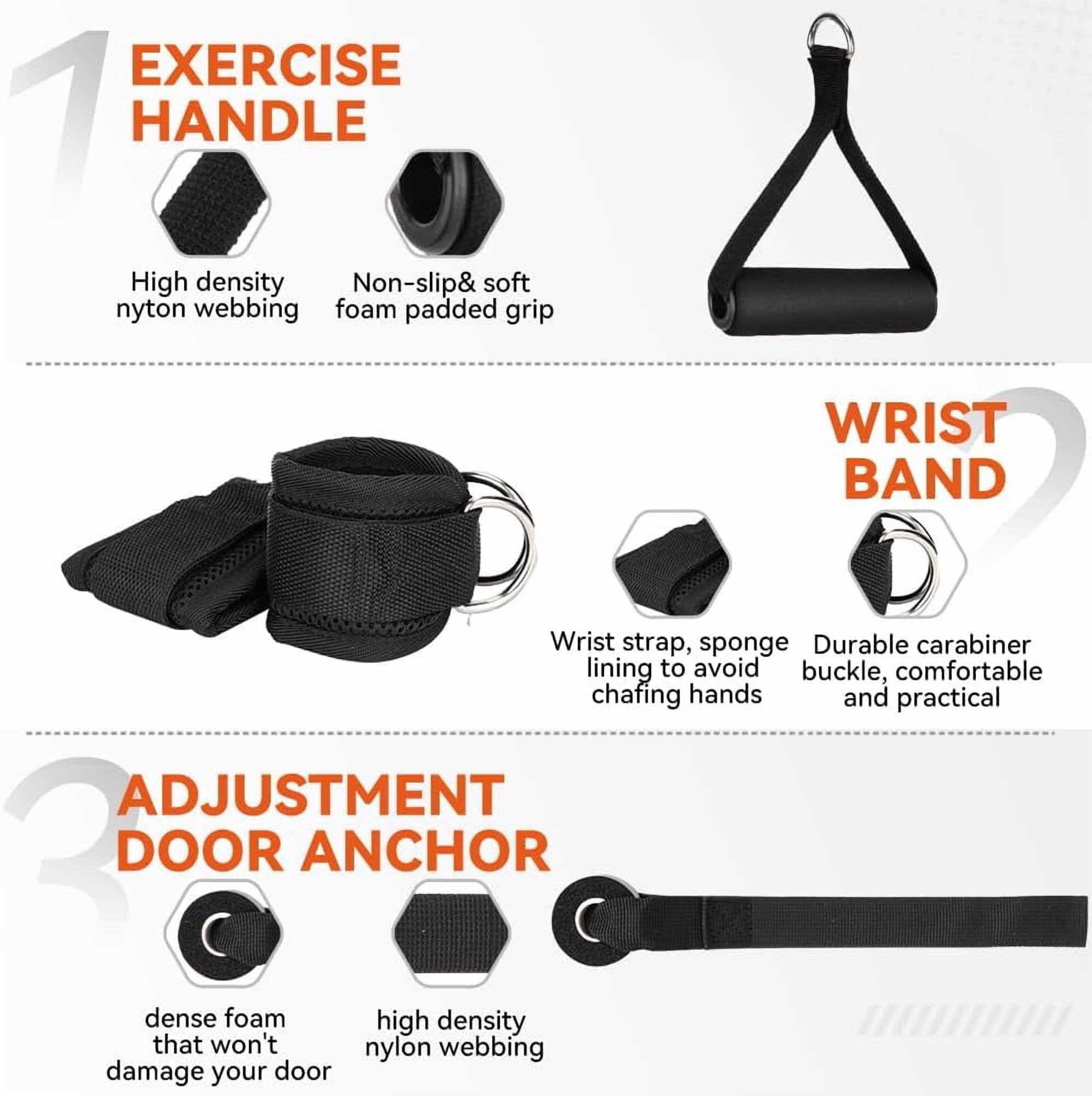 Adoreal Resistance Bands - Baseball Pitching Trainer with Interchangeable Grips to Build Arm Strength