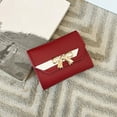thumbnail image 2 of Stylish Women Bow Tie Hasp Short Wallet Purse with Multiple Card Slots and Phone Pocket Clutch Bag Red,One Size, 2 of 4