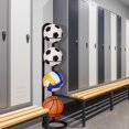 thumbnail image 4 of Ball Storage Rack, Removable Cube Football Stand Durable Basketball Ball Stand Organizer Vertical Ball Rack Display Stand, 4 of 5