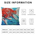 thumbnail image 5 of Shiartex Fish Pillow Cover Ocean Tropical Throw Pillow Case Square Cushion Cover Home Decor for Sofa Bedroom Liveroom Decorative Pillowcase, 5 of 5