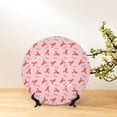 thumbnail image 6 of Cauagu Cartoon Lobsters 3 Print Bone China Decorative Plate, Wall Mount Plate Holiday Decor Decorative Ceramic Plates with Stand Elegant Household Plates Decorative-7in, 6 of 6