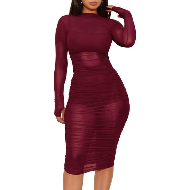 XINQIHANG Robe Moulante Sexy Élégante pour Femmes avec Strass, Robe de Soirée Longue