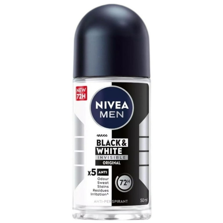NIVEA Black & White Invisible 15本 Nivea Men Invisible Black & White Deodorant Anti-Perspirant Roll