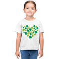 thumbnail image 2 of Shamrock Heart Lucky Clover St. Patricks Day Design Toodler's T-shirt, 2 of 3