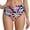 A-Navy355, variant on XIAOCHA Women's High Waisted Ruched Swim Brief Tropical Printed Beach Pool Bikini Brief