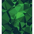 thumbnail image 3 of Celtic Green Duvet Cover Set, Polygonal Dark Tones Repeating Abstract Motif, Decorative 3 Piece Bedding Set with 2 Pillow Shams, King Size, Fern Green Dark Green, by Ambesonne, 3 of 3