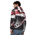 thumbnail image 4 of Honeii Fierce Red Viper Graphic Art Print Hoodies for Men, Pullover & Full Zip, Breathable Zip up Hoodie, Sweatshirt-Small, 4 of 5