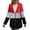 c01Red, variant on Hoodies for Women Color Block Hooded Sweatshirt Basic Zip-Up Jersey Jacket Loose Long Sleeve Top with Pockets Plus Size White S