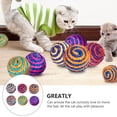 thumbnail image 3 of SHISUYAN 6Pcs Creative Scratch Toy Cat Ball Plaything Pet Interactive Toy Random Color, 3 of 9