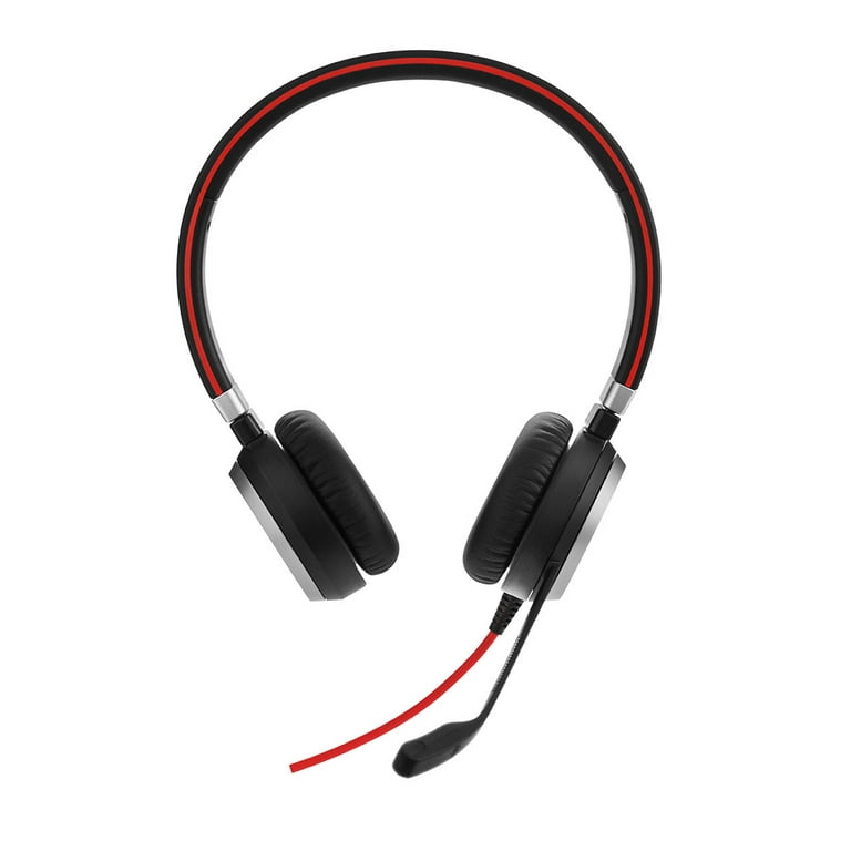 Jabra EVOLVE 40 UC Stereo (SME) Wired Headset Black - Walmart.com