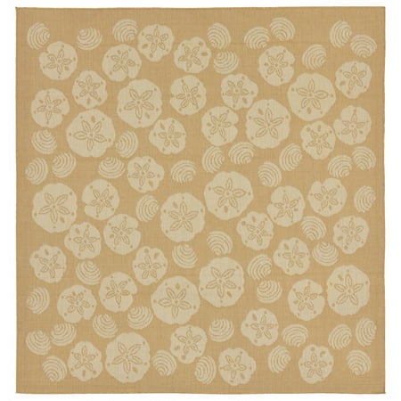Terrace Patio Rug - Liora Manne Terrace Shell Toss Indoor/Outdoor Rug Camel 7'10