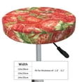 thumbnail image 4 of Gukieu Strawberry Print Round Chair Cover, Dust-proof and Non-slip Bar Chair Protective Cover, Suitable for Bars, Restaurants, Offices-12 inch, 4 of 7