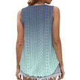 thumbnail image 4 of WCMZJ Summer Tank Tops for Women Scoop Neck Sleeveless Gradient Cami Top Cute Eyelet Casual Loose Tops Camisoles, 4 of 6