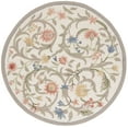 thumbnail image 3 of Safavieh Chelsea Baxter Bordered Wool Area Rug, Ivory, 8' x 8' Round, 3 of 13