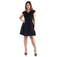 thumbnail image 3 of Plus Size Keyhole Neck Knee Length Dress, 3 of 6