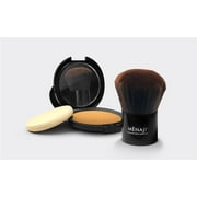 Menaji HDPV Anti-Shine Sunless Tan Kit: HDPV Anti-Shine Powder - T (Tan) 10g + Deluxe Kabuki Brush 1pc 2pcs