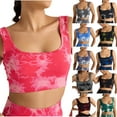 thumbnail image 4 of Xfvqtps Sports Bras for Women Standard Strap Padded Bras for Everyday Tie Dye Push up Bra for Women Crop Workout Yoga Bra Pink, 4 of 4