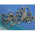 thumbnail image 3 of U8MO 4/10/30pcs retro style Big octopus alloy charms pendants 35x43mm-ancient silver-10pcs, 3 of 3