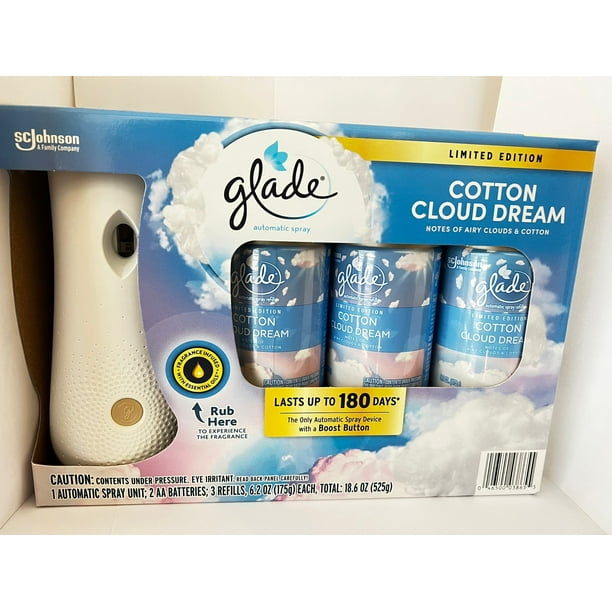 Glade Auto Spray 1+3 Cotton Cloud Dream