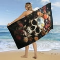thumbnail image 4 of Gothic Skull Lover Beach Towel – with A Unique Design, Extra Large,XL (32”x 63”) for Kids & Adults, 4 of 7