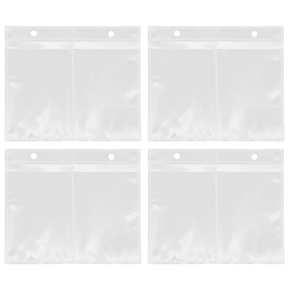 IDEANATEGRATE Photo Pockets 20Pcs Transparent Flat Design for Archiving and Collecting 3Inch