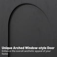 thumbnail image 4 of LKTART Modern Arched Door Sideboard Buffet Cabinet, Large Wood Storage Accent Cabinet for Living Room, Entryway & Hallway Black, 4 of 11