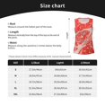 thumbnail image 5 of KLL Beef Steaks Print Womens Tank Top Sleeveless Workout Tops Athletic Running Shirts Yoga Gym Clothes-Small, 5 of 7