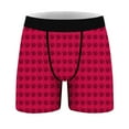 thumbnail image 6 of Wyobmus Valentine'S Day Boxer Undershorts for Men Cozy Stretch Boxer Briefs Lightweight Thin Breathable Paw Printed Underpants D-Red, 6 of 7