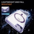 thumbnail image 6 of Magnetic for iPhone 7 / 8 / SE 2022 & 2020 Case, [Fit for MagSafe] [Never Yellowing] [Military Grade Rugged Durable Protection] Back Slim Clear Wireless Charging Shockproof Premium Phone Case,Purple, 6 of 7