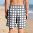 thumbnail image 5 of LIBRCLO Boys Swim Trunks with Compression Liner 11 Years Swimwear Hawaiian Quick Dry Kids 2 in 1 Board Shorts Casual Bathing Suits Swimsuits Summer Beach Shorts Gray, 5 of 8