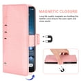 thumbnail image 3 of Leather Book Wallet Case Cover for Nokia 8.3, Real Leather Design with Card Slot, Magnetic Closure and Built in Stand - Blue, 3 of 5