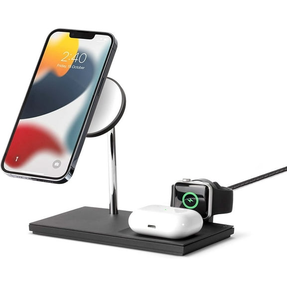Native Union Snap 3-in-1 Magnetic Wireless Charger – Detachable Watch Puck – Adjustable Angle