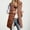 Coffee, variant on Women's Autumn Winter Solid Color Zipper Lapel Mid Length Vest Slim Fit Elegant Outerwear Top Puffy Zipper Coat Hunker down Jacket down Womens Maternity Hoodie Hooded Utility Jacket Jacket Ladies