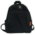 thumbnail image 1 of PENGXIANG Women Campus Backpack Canvas Simple Rucksack Daily Bag for Female (Black), 1 of 10