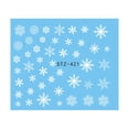 thumbnail image 1 of 1 Sheet Christmas 3D Nail Sticker Snowflakes Nail Tips Tatoos Party Manicure Transfer Sticker, 1 of 8