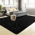 thumbnail image 4 of Lochas Soft Modern Area Rugs Fluffy Living Room Carpets for Children Bedroom Home Decor Nursery Rug,9'x12',Black, 4 of 7