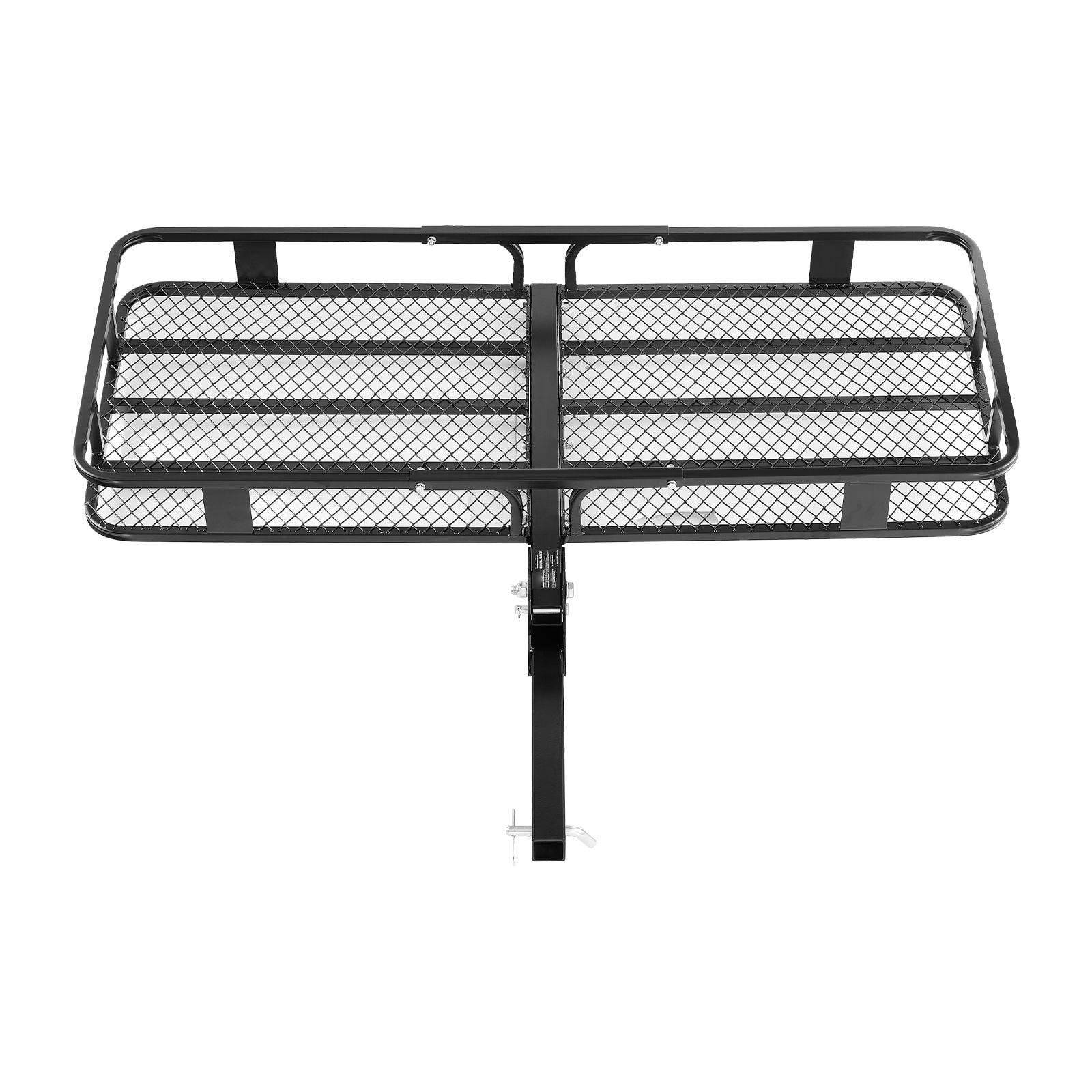 Hitch Cargo Carrier, 500 lbs Capacity Hitch Cargo Carrier with Cargo Net with Hook & Waterproof Cargo Bag, Folding Hitch Mount Cargo Carrier with Ratchet Straps, Fit for SUVs, 60" x 24" x 6"