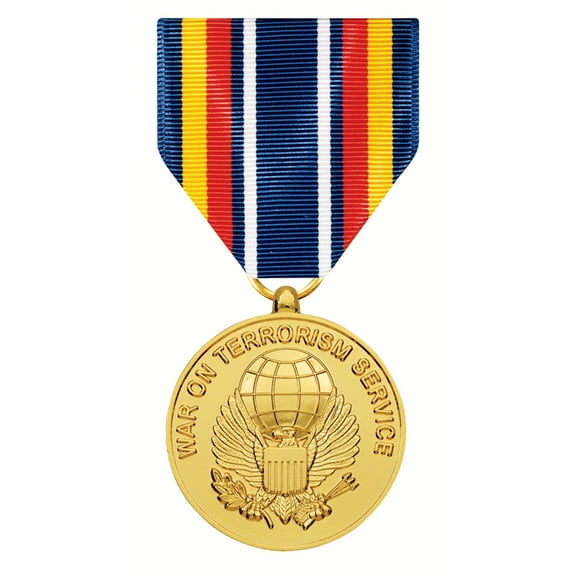 Global War On Terrorism Service Medal GWOT Anodize Full Size