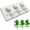 Cute Dinosaur Popsicle Molds I, variant on 1 Pack Cute Triangle Shape Popsicle Molds Silicone Ice Pop Molds 4 Cavities Popsicle Molds for Kids Adults Ice Cream Mold Cakesicles Mould DIY Popsicle Maker Homemade Popsicle Silicone Molds M