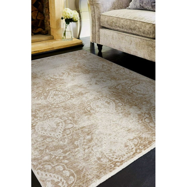 Tapis en Polypropylène Sable 46 Pouces X 69 Pouces X 0,5 Pouces
