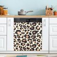 thumbnail image 5 of Coolnut Leopard Dishwasher Magnet Cover, Magnetic Refrigerator Panel Decal Wash Machine Front Door Decorative Cover for Home Kitchen Farmhouse Decor, 23"x 26", 5 of 6