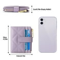 thumbnail image 5 of FALAN MULE Small Wallets Woman Leather Bifold RFID Blocking Card Holder With Zipper Coin Pocket, 5 of 6