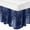 Blue, variant on Gray Bed Skirt Queen Size 18 Inch Drop, Adjustable & Elastic Wrap Around Bed Skirts Pleated Dust Ruffles For Twin Full Queen Cal King Base Beds, Retro Oil Painting Modern Abstract Art Aesthetics