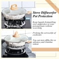 thumbnail image 4 of NOGIS Gas Stove Diffuser 11" Range Heat Diffuser Plate, Aluminum Gas Reducer Flame Guard Simmer Ring Plate, Round Fast Defrosting Tray, Protects Pot Cookware Accessories, 4 of 7