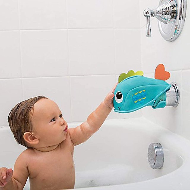 Cubierta de boquilla de baño para grifo de bebé, extensor de grifo, cubierta protectora para grifo de baño, lavable JAMW Sencillez