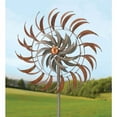 thumbnail image 3 of 24  Rotating Wind Spinner - Copper Petals - 24"x75", 3 of 5