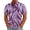 Purple, variant on LTTVQM Men's T-Shirt Wild Animal Printed Lapel Short Sleeve Blouse Button Down Breathable Beach Gathering Casual Tops Brown 3XL